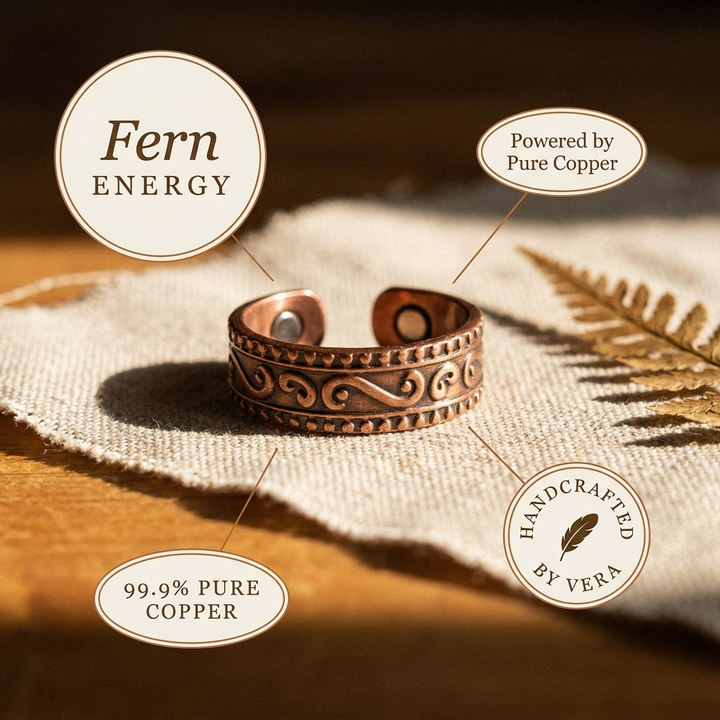Ellington's Fern Copper Ring
