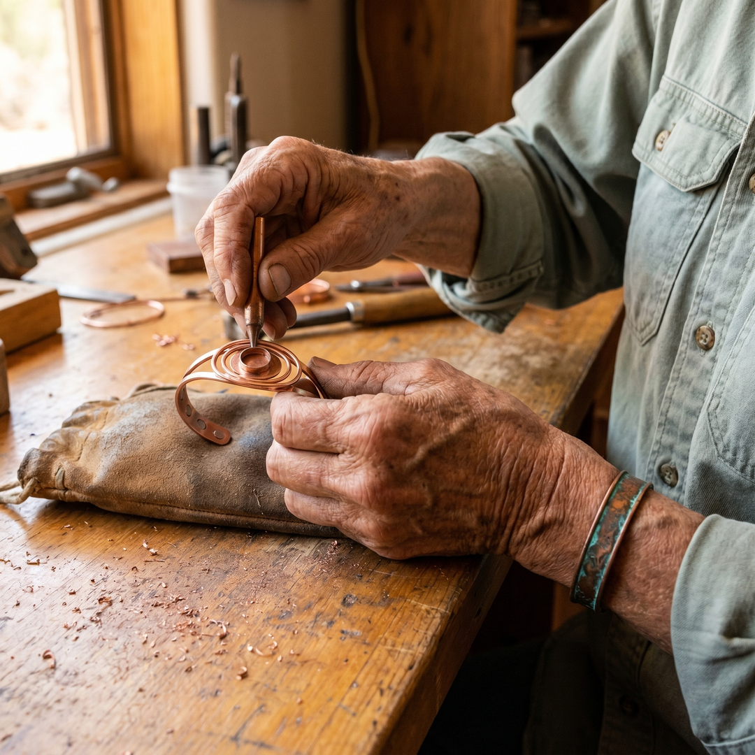 Ellington's Sedge Copper Bracelet