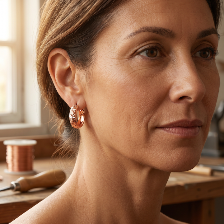 Ellington's Dew Copper Earrings