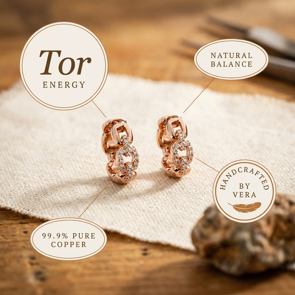 Ellington's Tor Copper Earrings