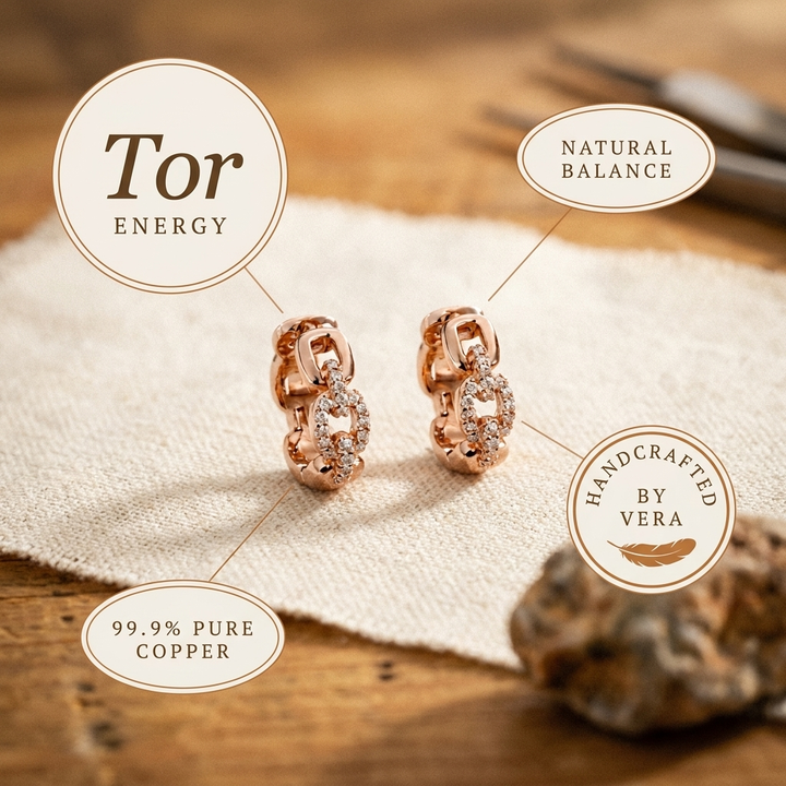 Ellington's Tor Copper Earrings
