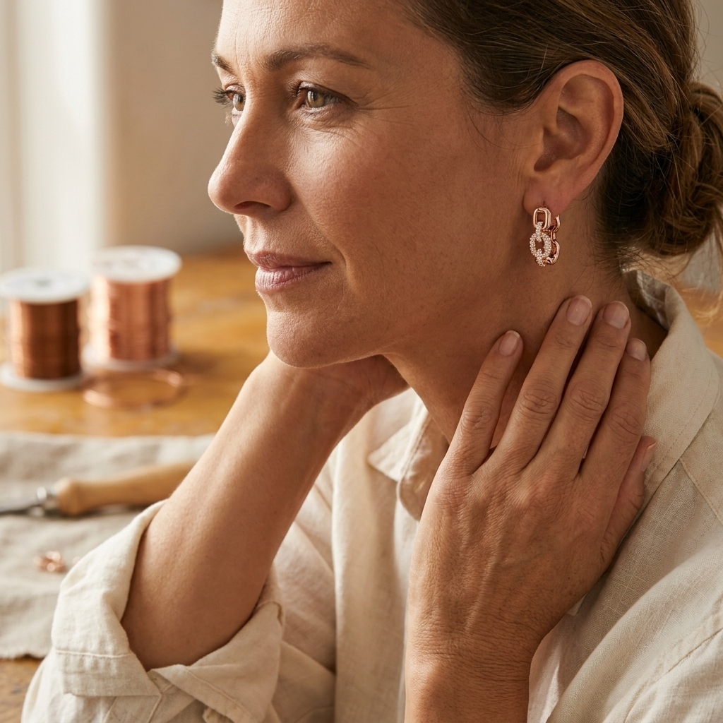 Ellington's Tor Copper Earrings