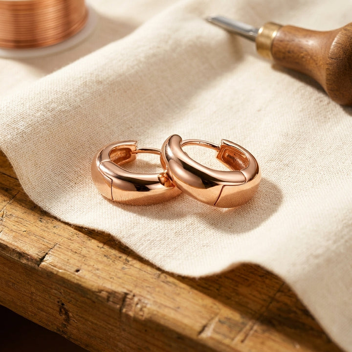 Ellington's Linnet Copper Hoop Earrings