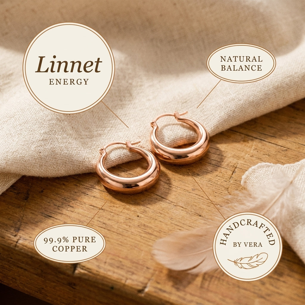 Ellington's Linnet Copper Hoop Earrings