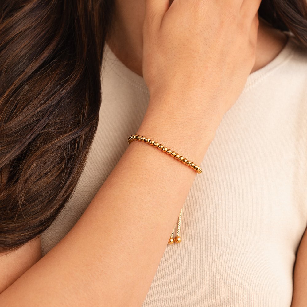 Adele - Elegant Gold Pearl Bracelet