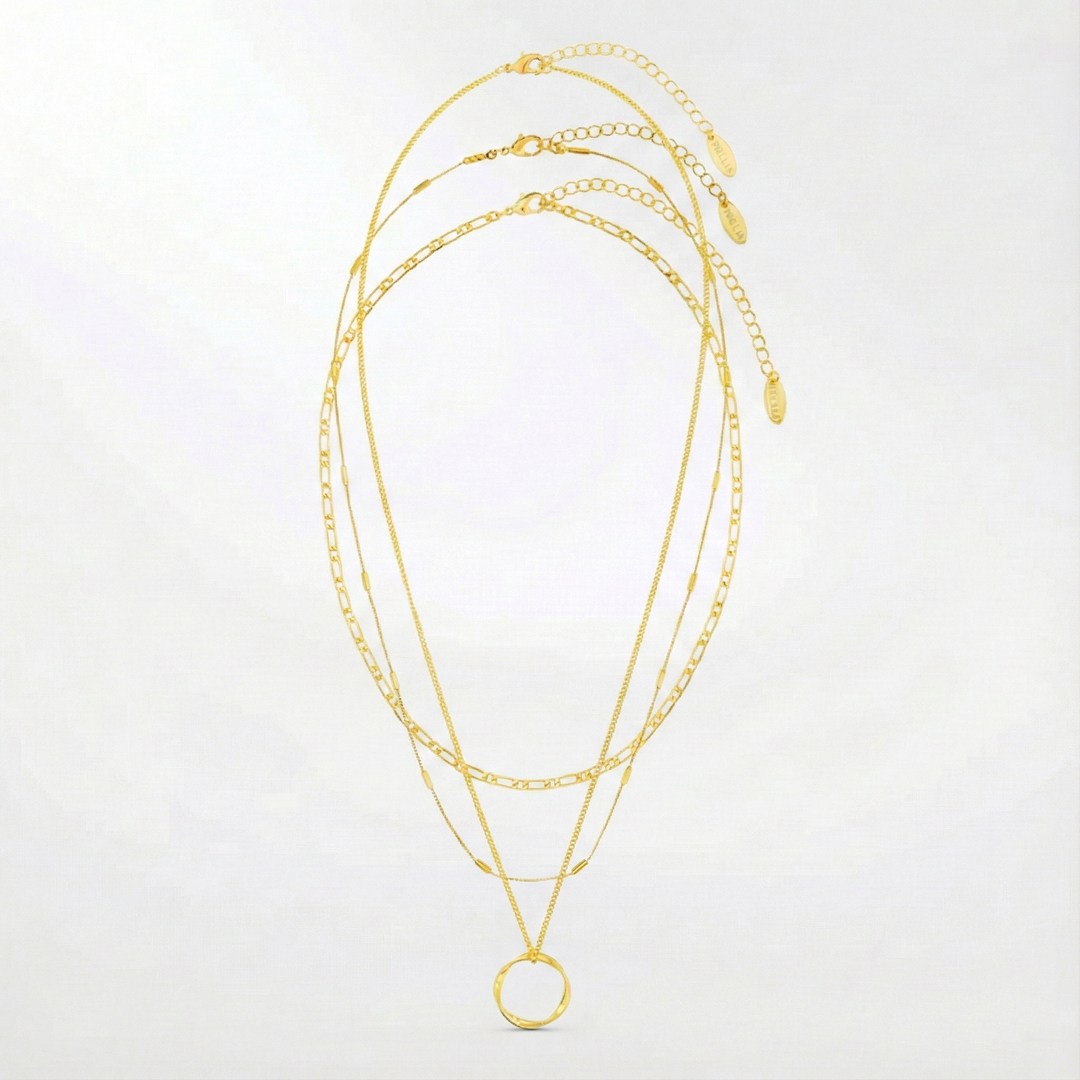 Three-Row Open Necklace
