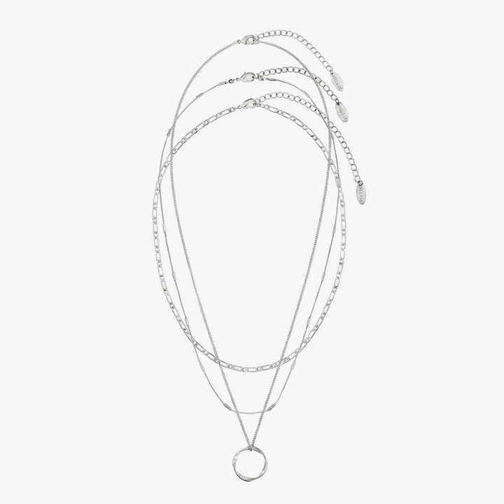 Three-Row Open Necklace